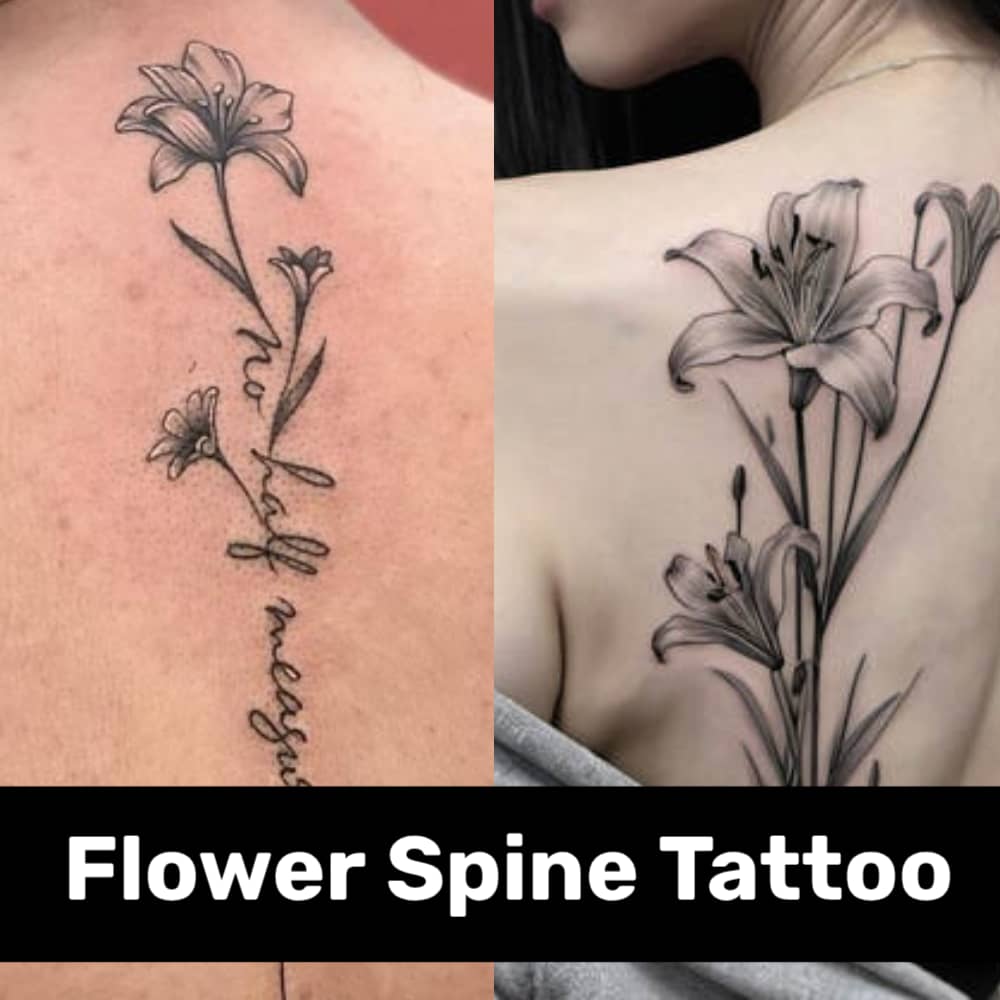 Flower Spine Tattoo