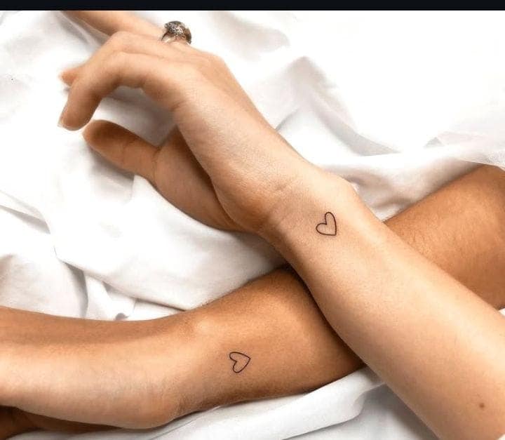 Small Heart Sister Tattoo Ideas