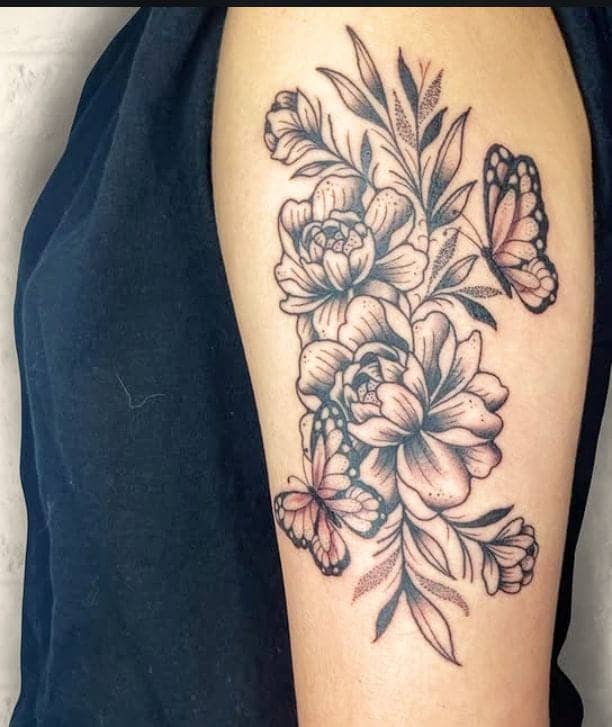 Delicate Floral Art Forearm Design 