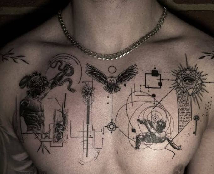 Abstract Geometric Tattoo