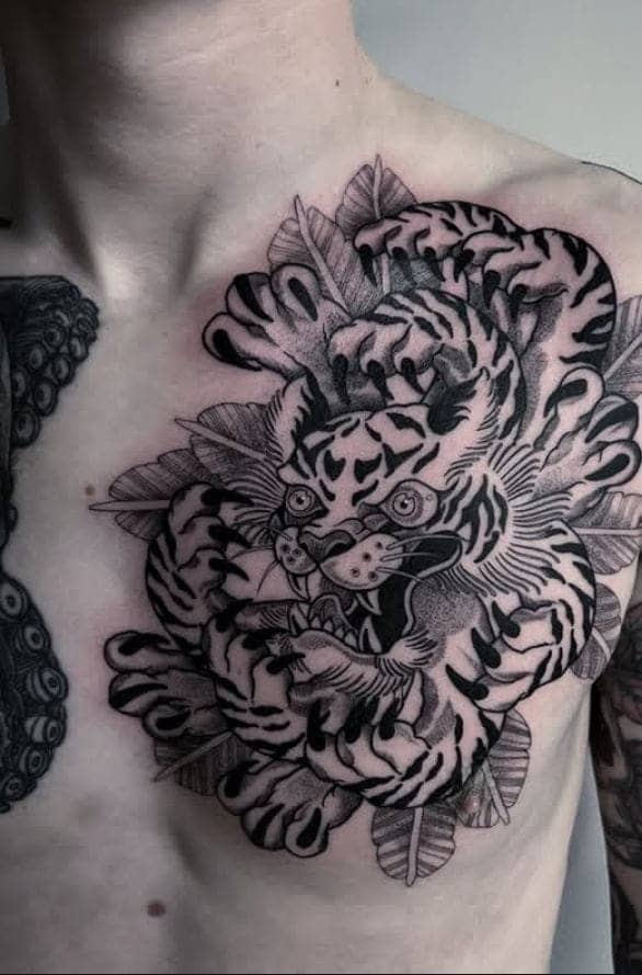 Traditional Tiger Tattoo